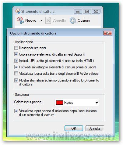 Sfruttare il Screen Capture integrato di Windows Vista • Italia SW