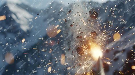 Frontal Fury Bullet Headshot in Cold Mountain | Premium AI-generated image