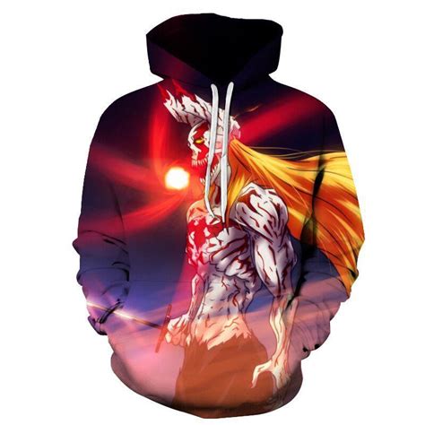 Buy 2021 New Autumn Springtrendy Hoodie Men Anime Bleach 3d Printed ...