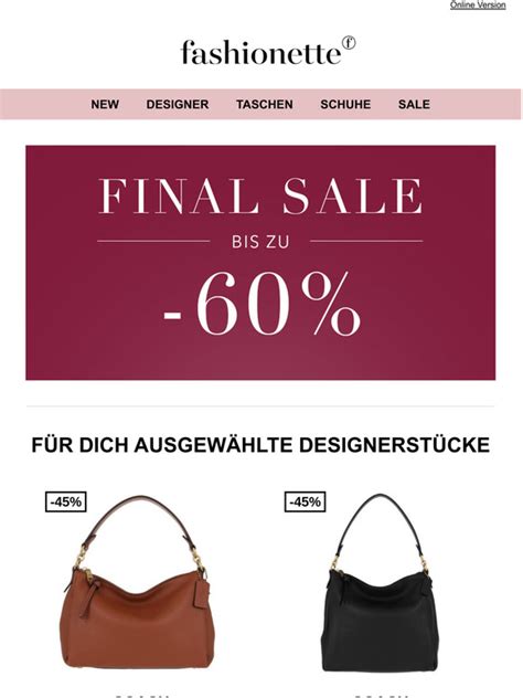 Fashionette CH: Final Sale: mehr als 13.000 Styles jetzt reduziert | Milled