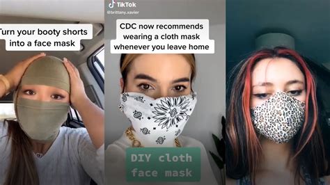 DIY Face Mask multiple ways – TikTok