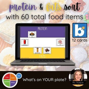 Protein & Fats - Food Group Sort - Boom Cards | TPT