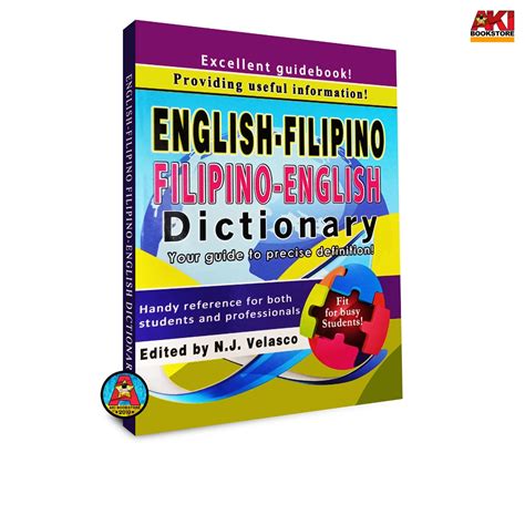 AUTHENTIC English Filipino Filipino English Dictionary Handy Reference ...