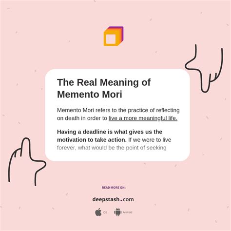 The Real Meaning of Memento Mori - Deepstash