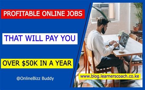 10 Profitable Online Jobs To Make You 50k USD | Learners Coach - Make ...