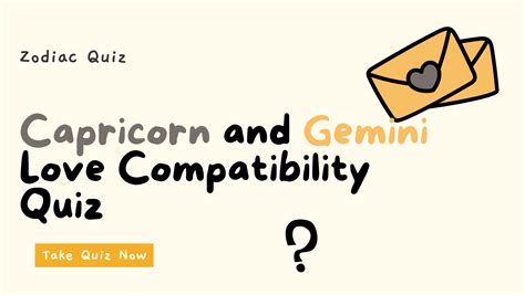 Capricorn and Gemini Love Compatibility Quiz - ZodiacReads