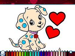 Play Coloring Book Valentine Pets Online For Free - Pog.com