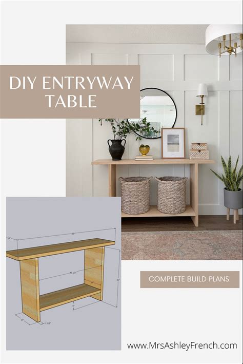 Diy entryway table – Artofit