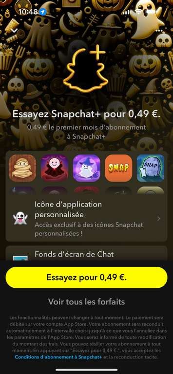 [Non abonnés] Abonnement de 1 Mois à Snapchat+ (Sans engagement ...
