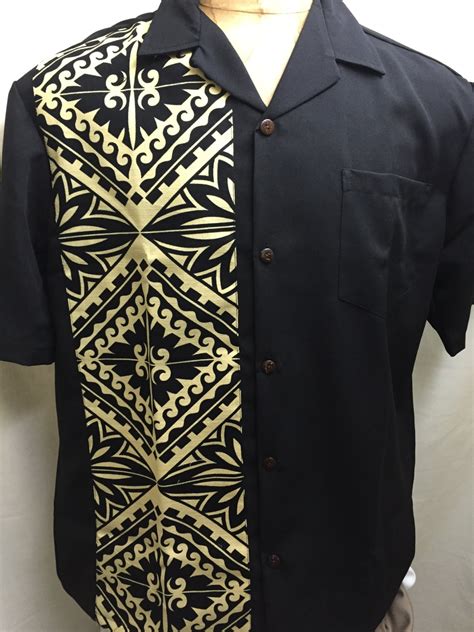Men's Polynesian Tribal Aloha Shirts.