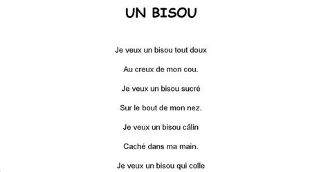 Comptine #9 Un bisou | Comptines, Bisous, Chansons comptines
