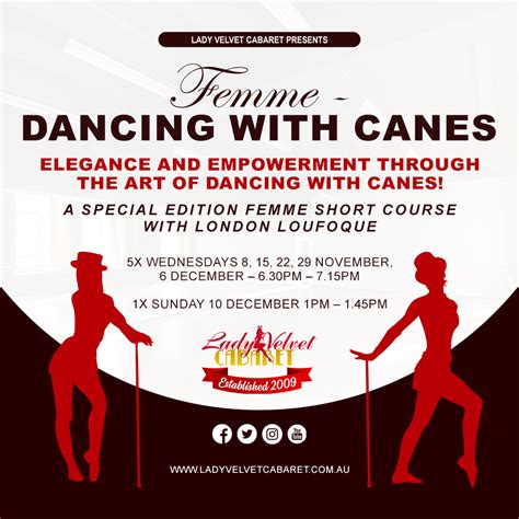 LVC Presents...FEMME: Dancing with Canes! 6-week Short Course with ...