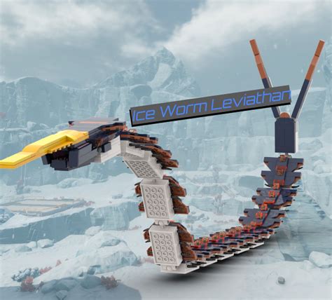 LEGO MOC Ice worm leviathan by Eddies Mocs | Rebrickable - Build with LEGO