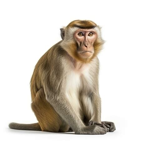 Monkey isolated on white background, generate ai 24449381 Stock Photo ...