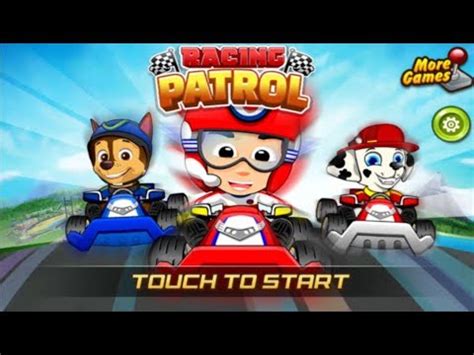 New Paw Patrol Racing Game For Kids Children and Toddlers - Paw Patrol Puppy Racing Game