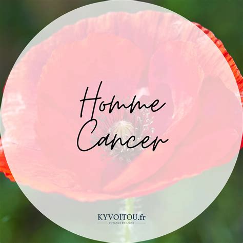 Homme Cancer : caractère, amour, santé