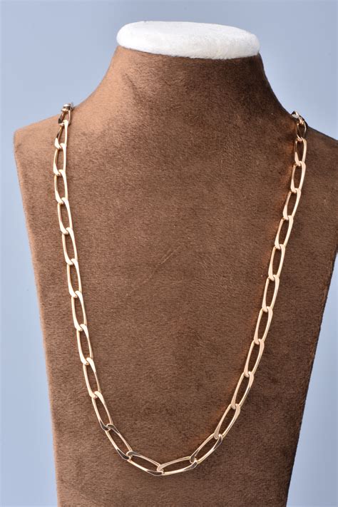 Collier homme en or jaune 18k maille cheval - Bijoux et montres - Plazzart