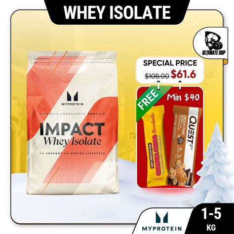 Myprotein Impact Whey Isolate Powder, Purest Whey Protein Shake to ...