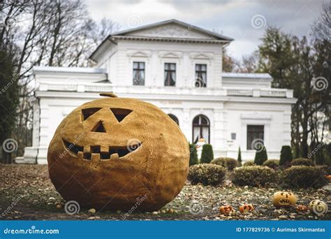 Orange Halloween Pumpkin. Holes, Holidays. Stock Photo - Image of ...