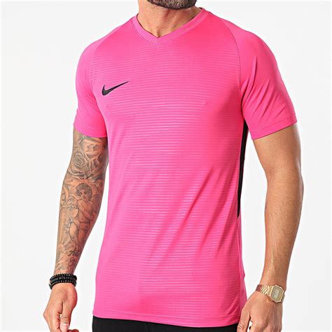 Nike - Tee Shirt De Sport Col V Tiempo Rose - LaBoutiqueOfficielle.com