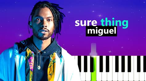 Miguel - Sure Thing (Piano Tutorial) - YouTube Music