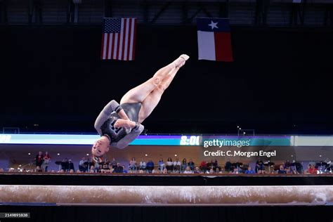 Makenna Smith of the Utah Utes compete in balance beam during the ...