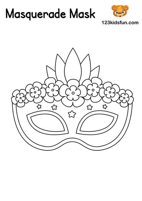 Printable Masquerade Mask Template