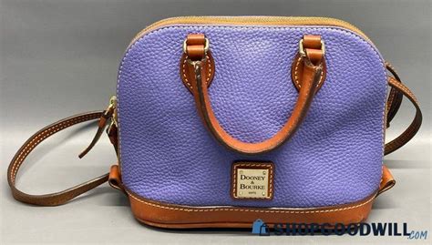 Dooney & Bourke Purple Periwinkle Bitsy Satchel | ShopGoodwill.com