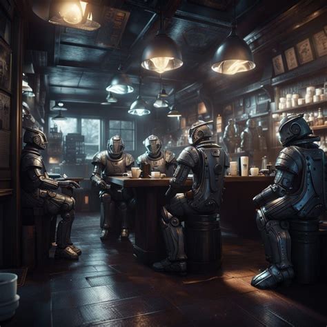 Cybermen sharing a pint together. - AI Generated Artwork - NightCafe ...
