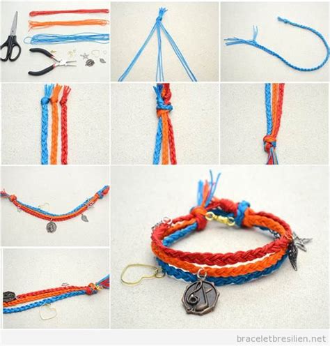 Bracelet Fils | Bracelets Brésiliens | Tutoriel pas à pas pour ...