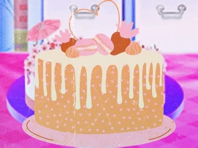 Cherry Blossom Cake Cooking