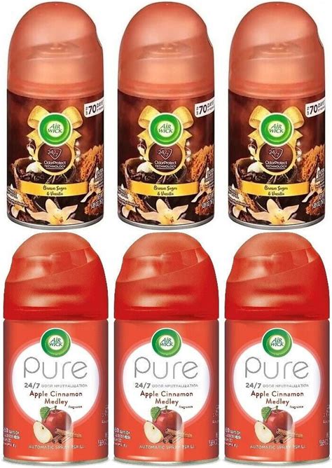 Air Wick Automatic Air Freshener Spray Refill, Brown Sugar & Vanilla ...