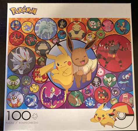 Pokémon Pikachu 100 Piece Jigsaw Puzzle Pikachu Eevee Buffalo Games ...