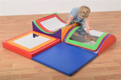Triple Mirror Soft Play Set (600mm module) - Spaces4Kids