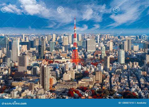 Cityscape for Tokyo Tower in Tokyo City Stock Photo - Image of asian ...
