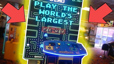 The BIGGEST Arcade Pacman Machine EVER?! - YouTube