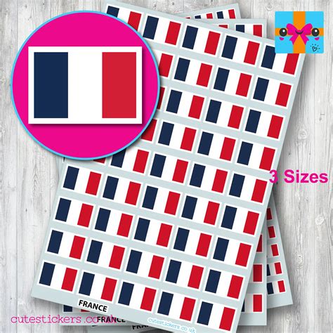 France French Flag Stickers Tricolore - Cute Stickers