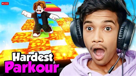 Playing Hardest Parkour Race in ROBLOX 🔥 - YouTube