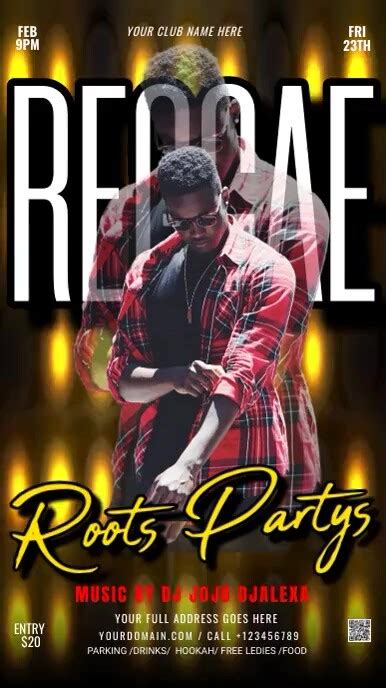 REGGAE ROOTS PARTY Template | PosterMyWall