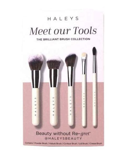 Haleys Brilliant Brush Collection Makeup Brush Set 5 Pieces - Walmart.com