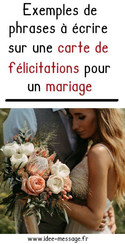 Texte carte de félicitations mariage | Félicitations mariage, Texte ...