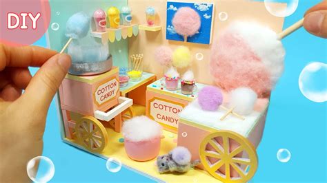 DIY Miniature Dollhouse - Cotton Candy Room deocr ! So sweet ~