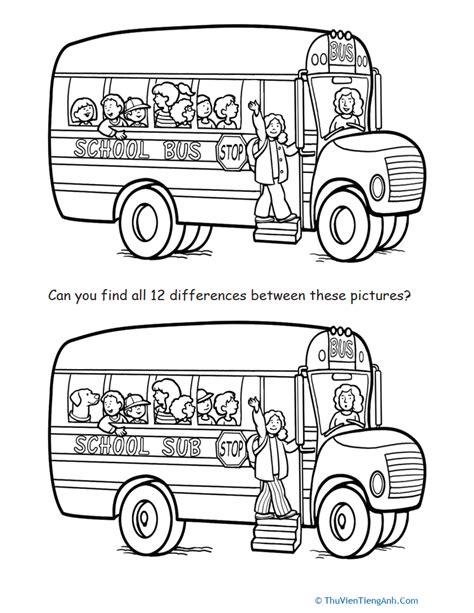 Spot the Difference: Back to School - Thư Viện Tiếng Anh