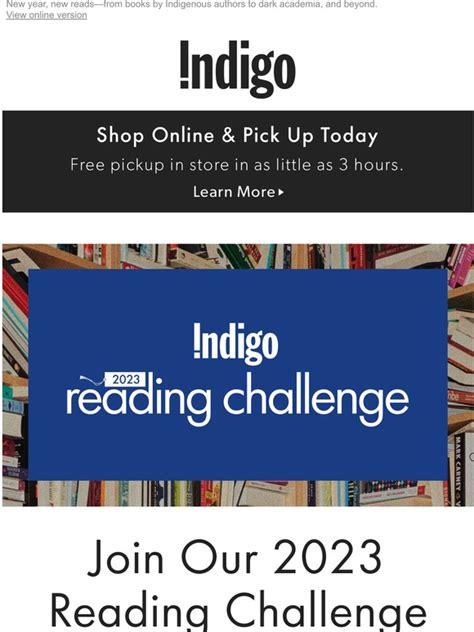 Indigo Books & Music: The 2023 Indigo Reading Challenge Is Here📖 | Milled