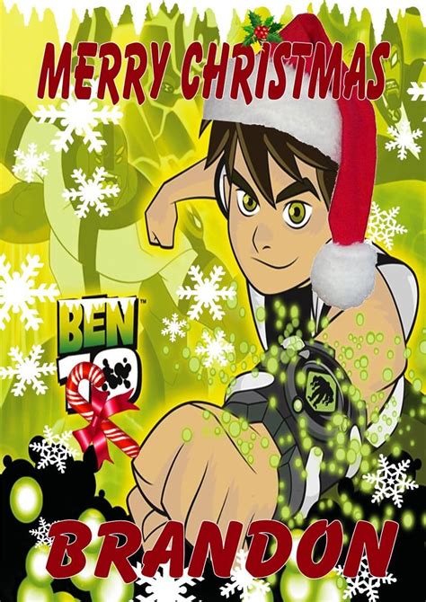 Personalised Ben 10 Christmas Card