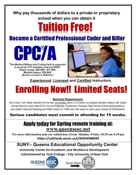 Certified Professional Coder and Biller – CPCB – SUNY Queens ...