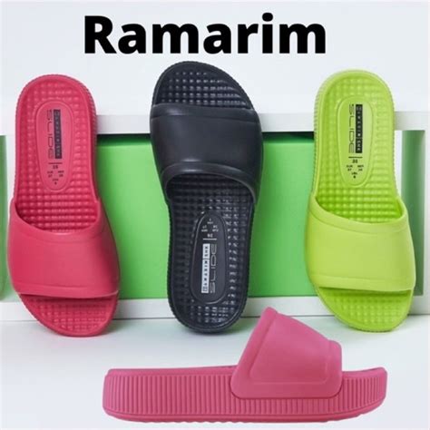 Chinelo nuvem slide feminino ramarim plataforma solado grosso ref ...