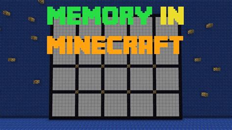 MEMORY in MINECRAFT - YouTube