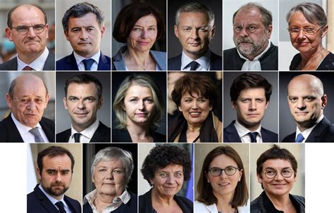 Gouvernement Castex : Les ministres reconduits, les transferts, les ...