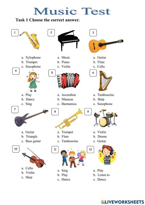 Music test activity – Artofit
